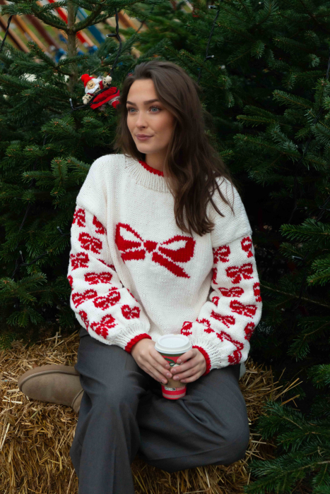 Cozy Bow Genser