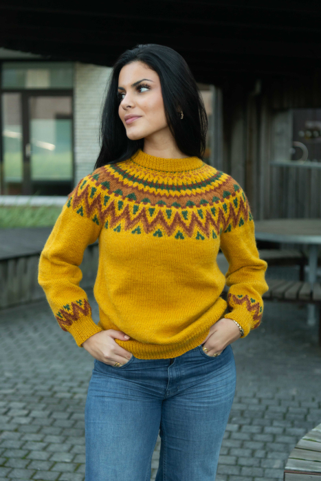 Vanilje Genser Gul/Safran